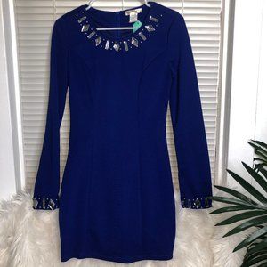 Fancy Royal Blue Dress